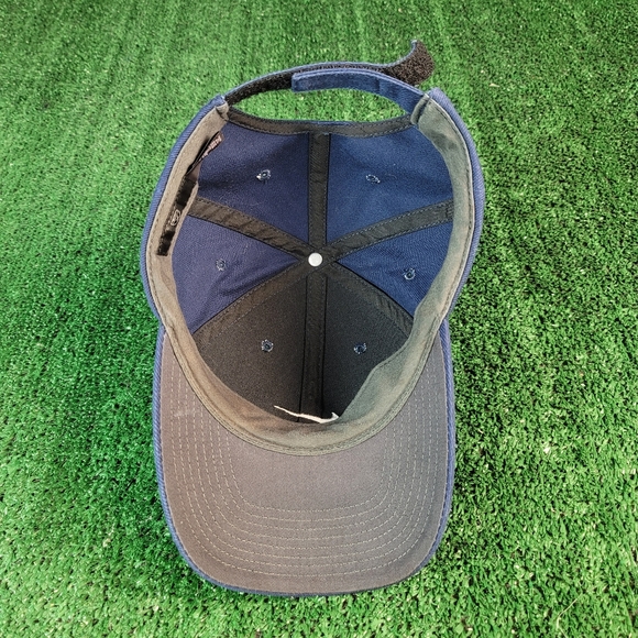 Vintage 90s Nike Swoosh Navy Blue Snapback Golf Cap/Hat - Picture 8 of 11